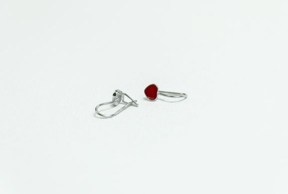 Silver earrings "Hearts"