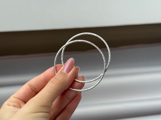 Srebrne kolczyki koła rodowane o średnicy 55 mm