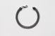 Men's silver bracelet "Python" blackened