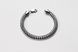 Men's silver bracelet "Python" blackened
