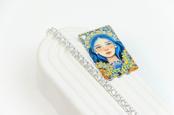 Female silver bracelet "Arab Bismarck" 3.0+