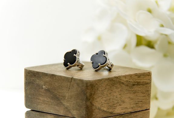 Silver earrings "lucky day"