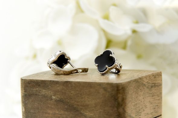 Silver earrings "lucky day"