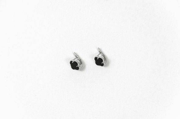 Silver earrings "lucky day"