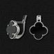 Silver earrings "lucky day"