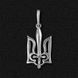 Silver pendant "Trident with sword"