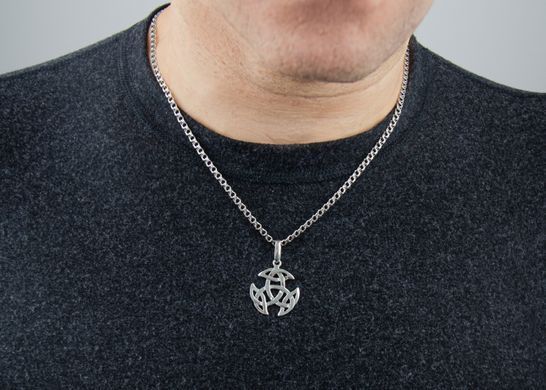 Srebrny wisiorek-amulet "Węzły Lughesa"