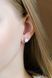 Серебряные серьги с фианитами