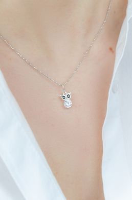 Damska srebrna zawieszka "Baby Owl"