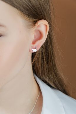 Silver Earrings "Cats"