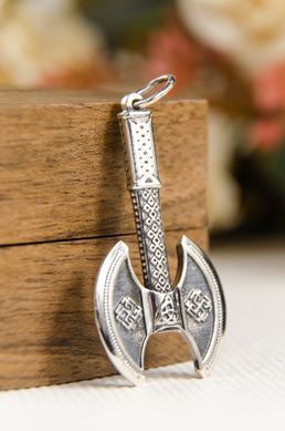 Срібна підвіска "Сокира"