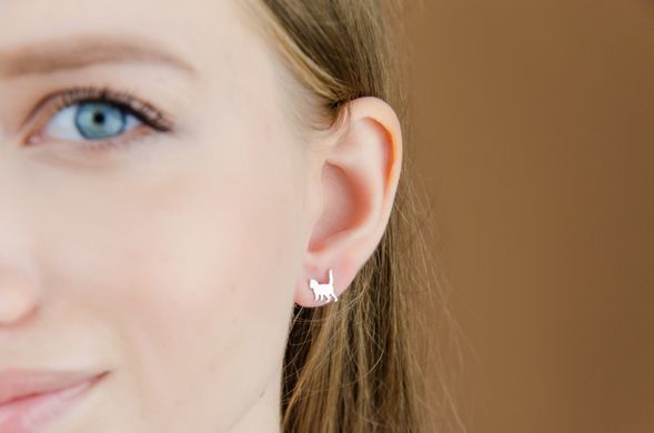 Silver Earrings "Cats"