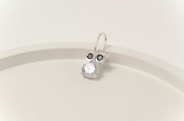 Damska srebrna zawieszka "Baby Owl"