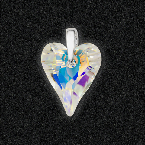 Женский серебряный кулон Swarovski