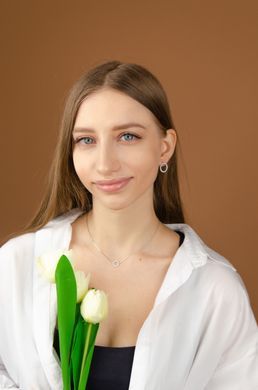 Срібне кольє